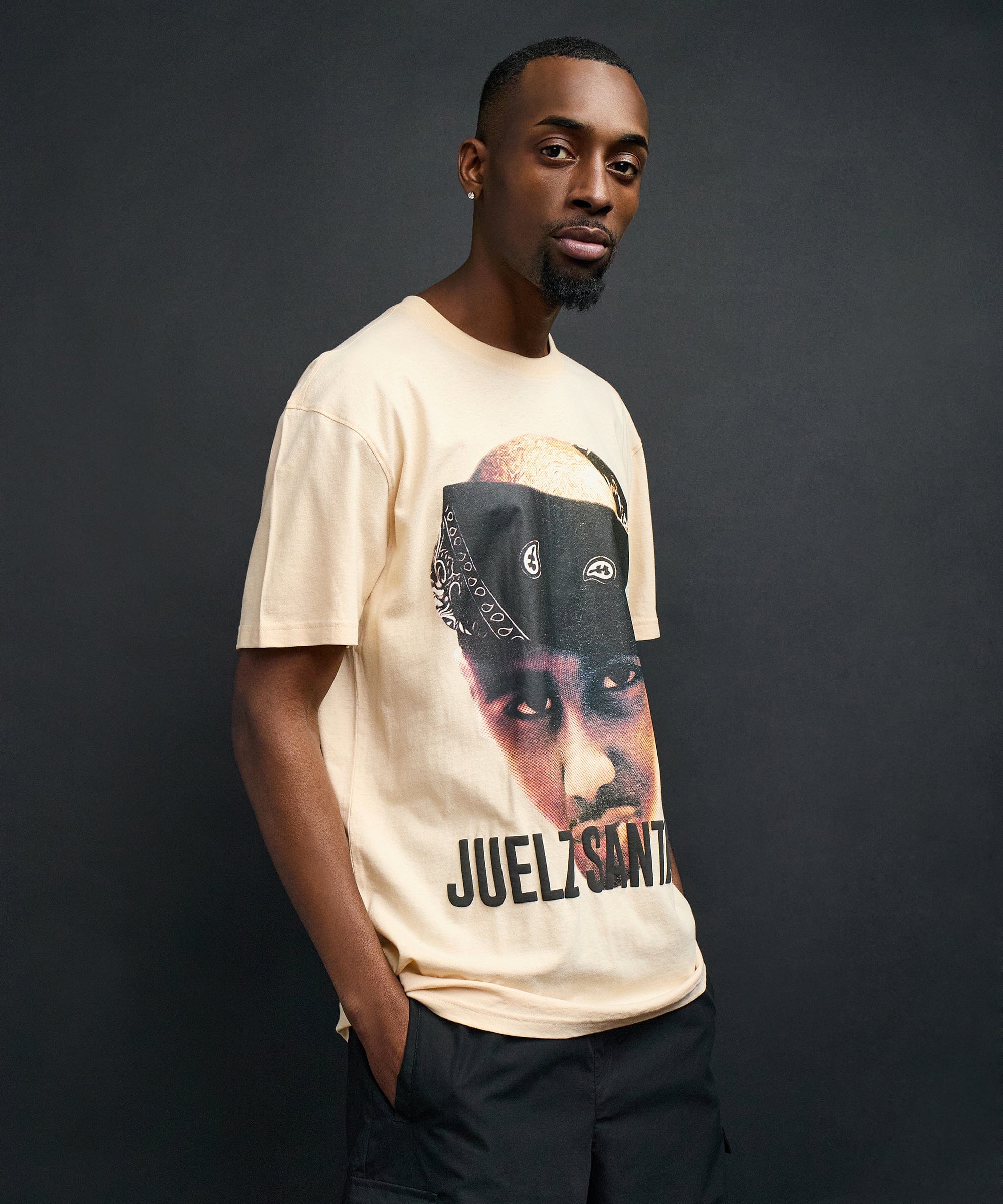 Dipset Portrait Graphic Short Sleeve Tee - Khaki