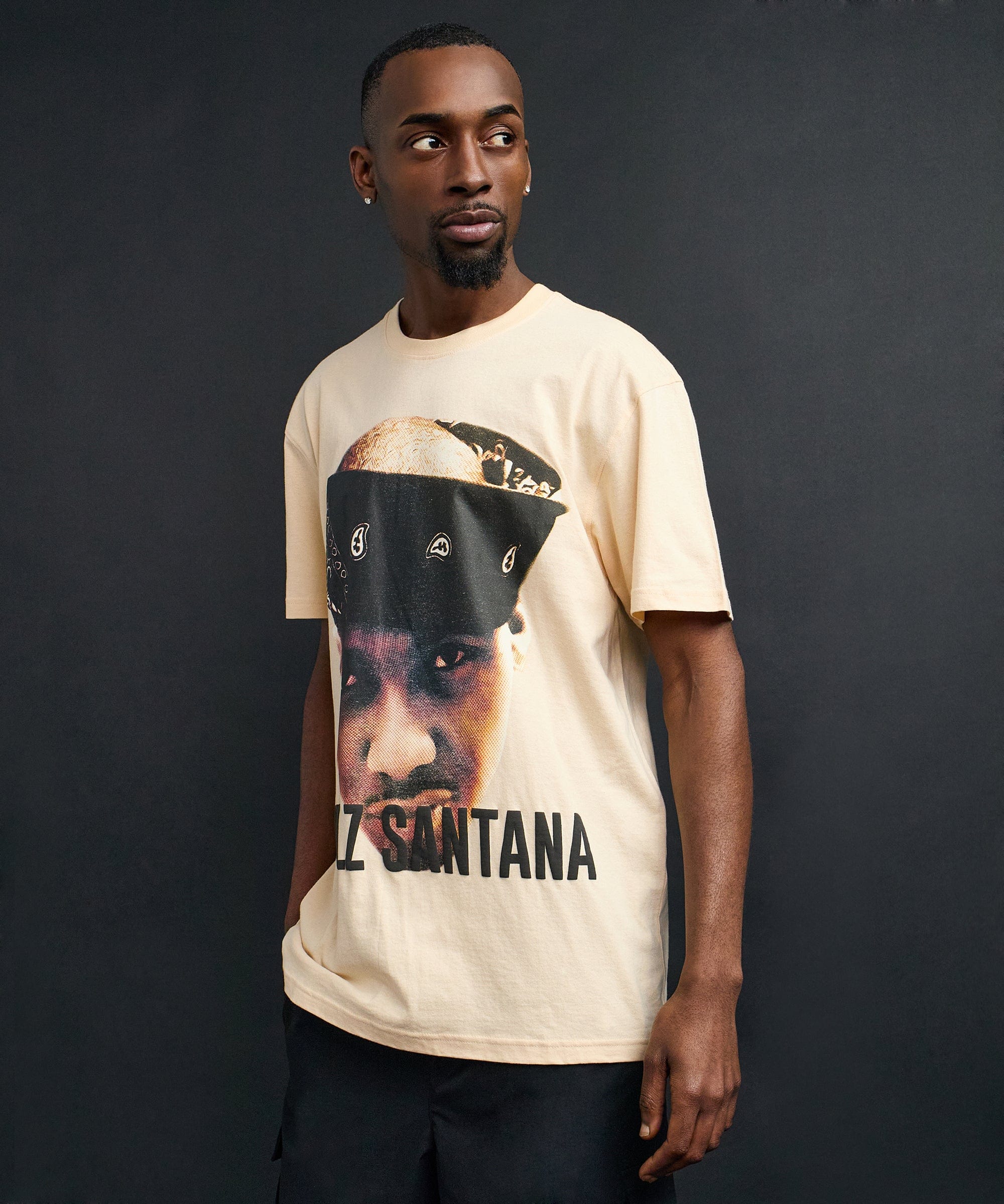 Dipset Portrait Graphic Short Sleeve Tee - Khaki