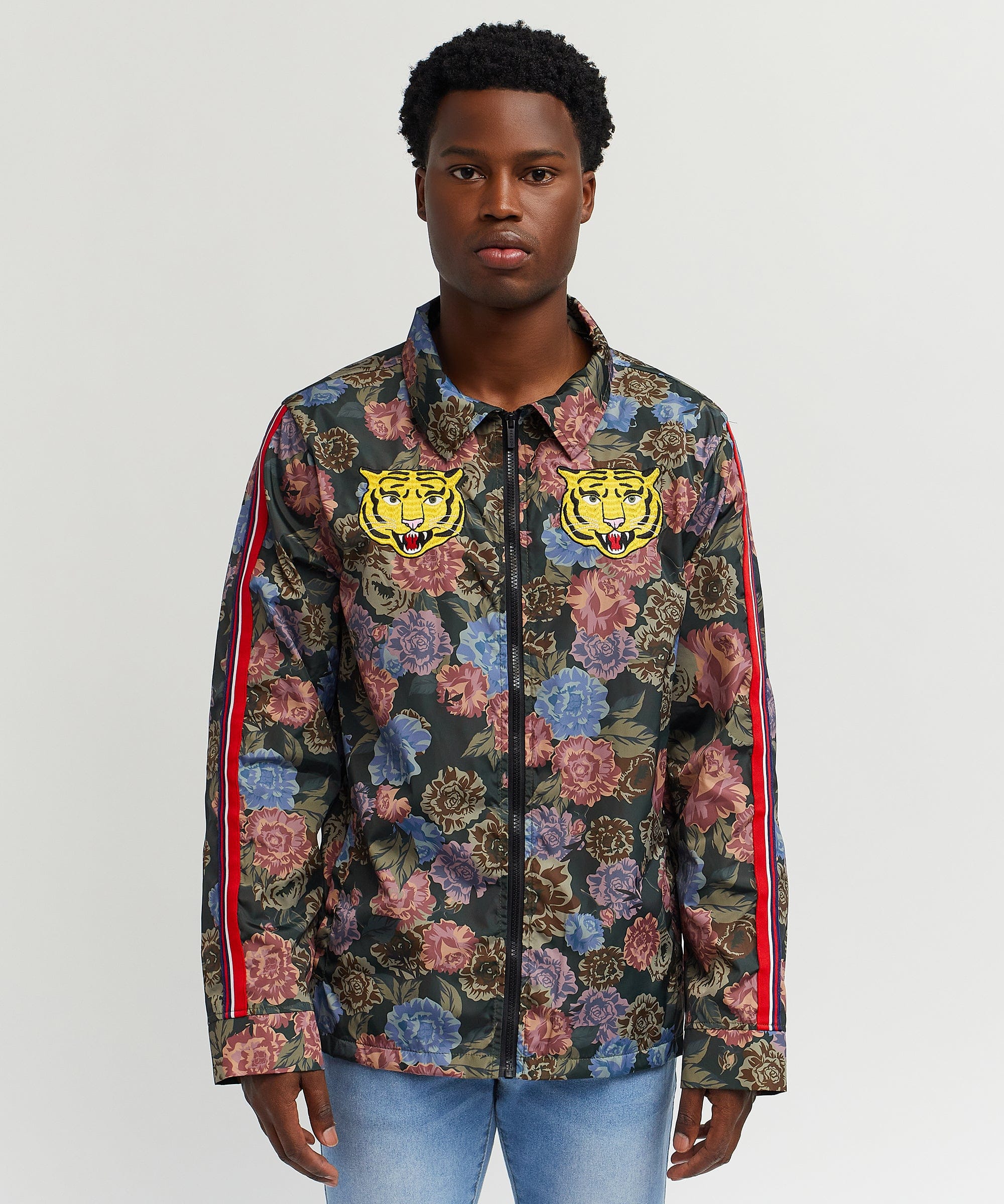 Fearless Tape Trim Nylon Jacket