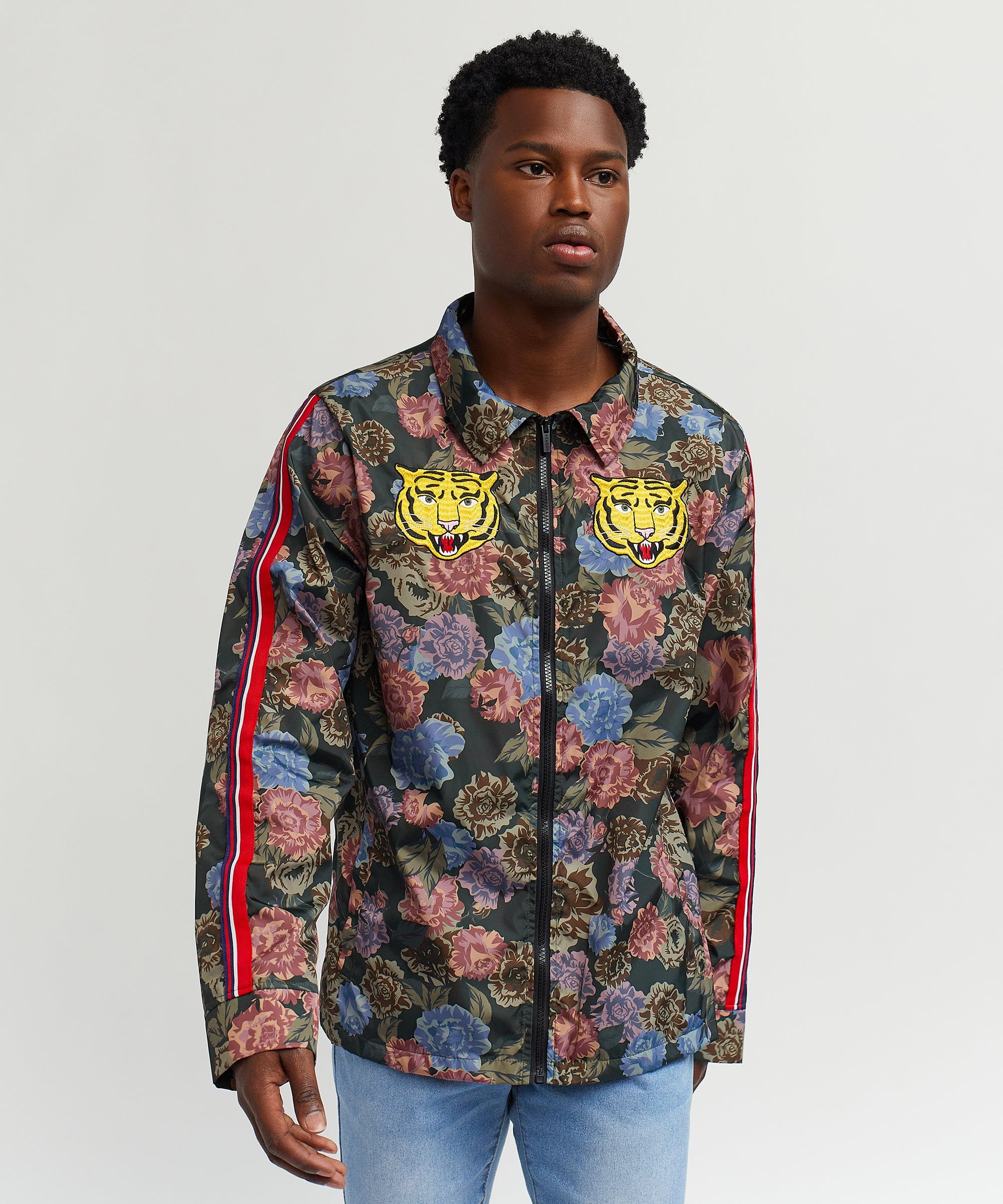 Fearless Tape Trim Nylon Jacket