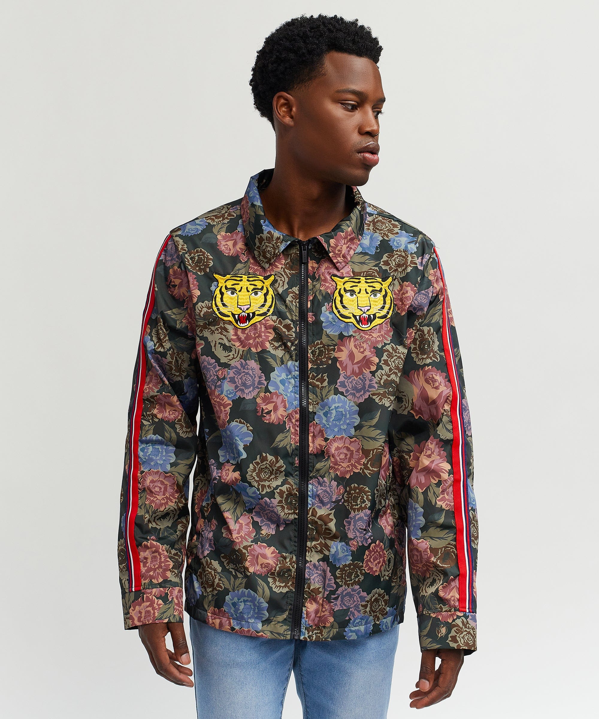 Fearless Tape Trim Nylon Jacket