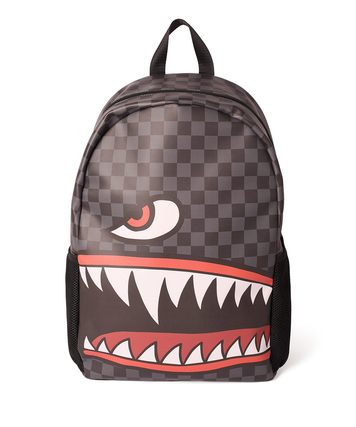 Checker Face Backpack PU - Black
