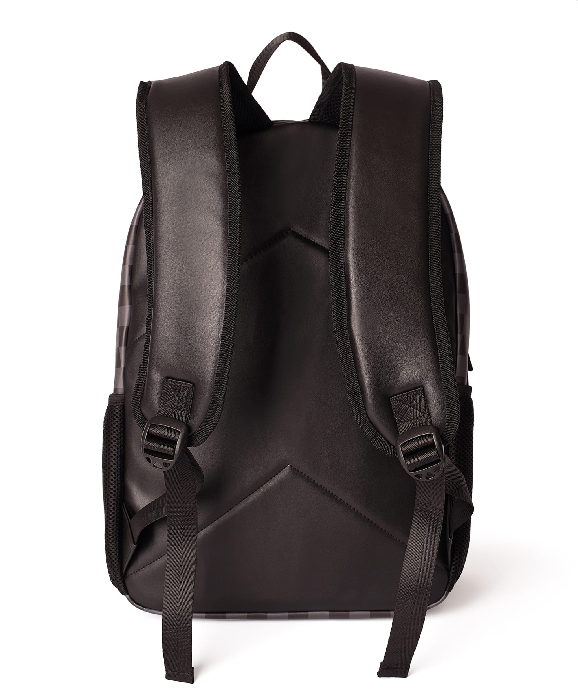 Checker Face Backpack PU - Black