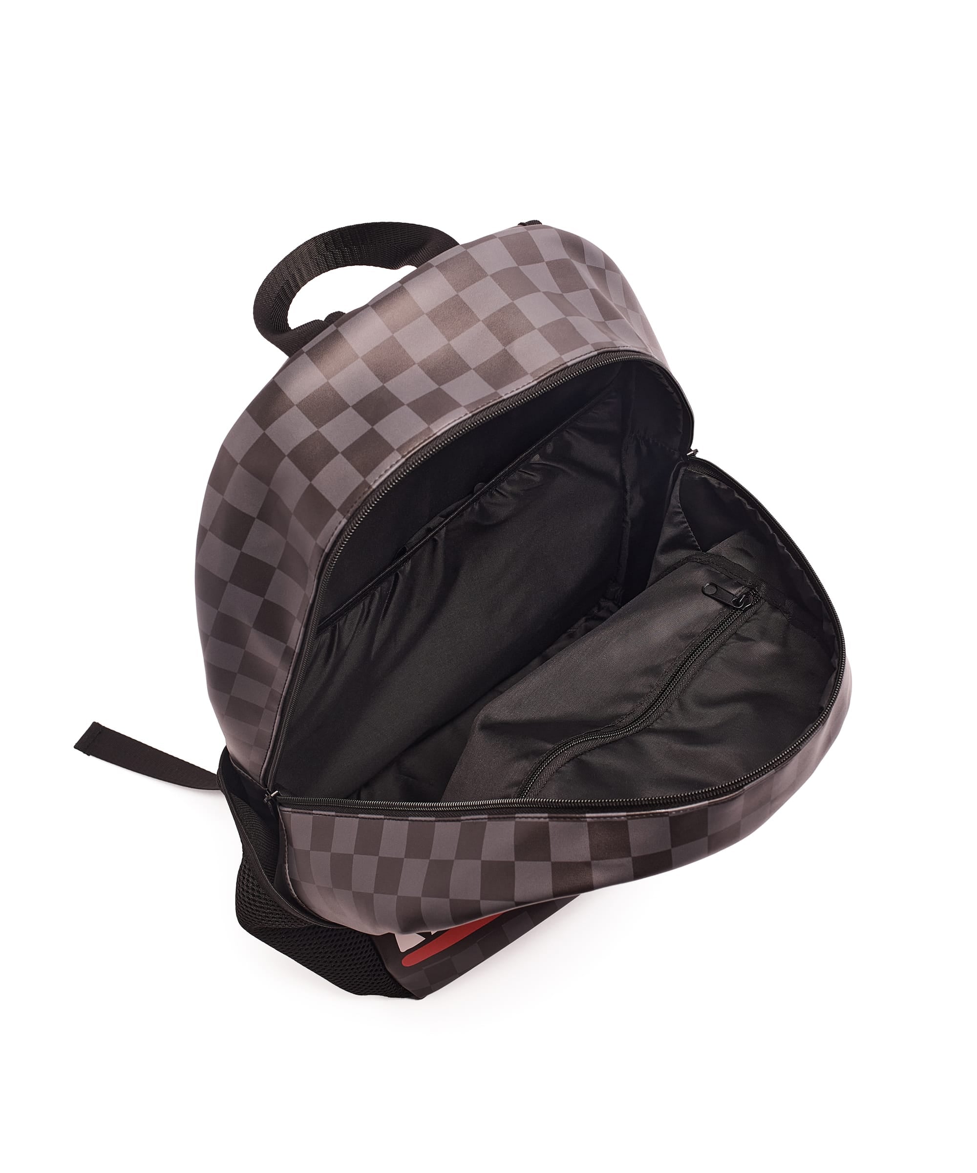 Checker Face Backpack PU - Black