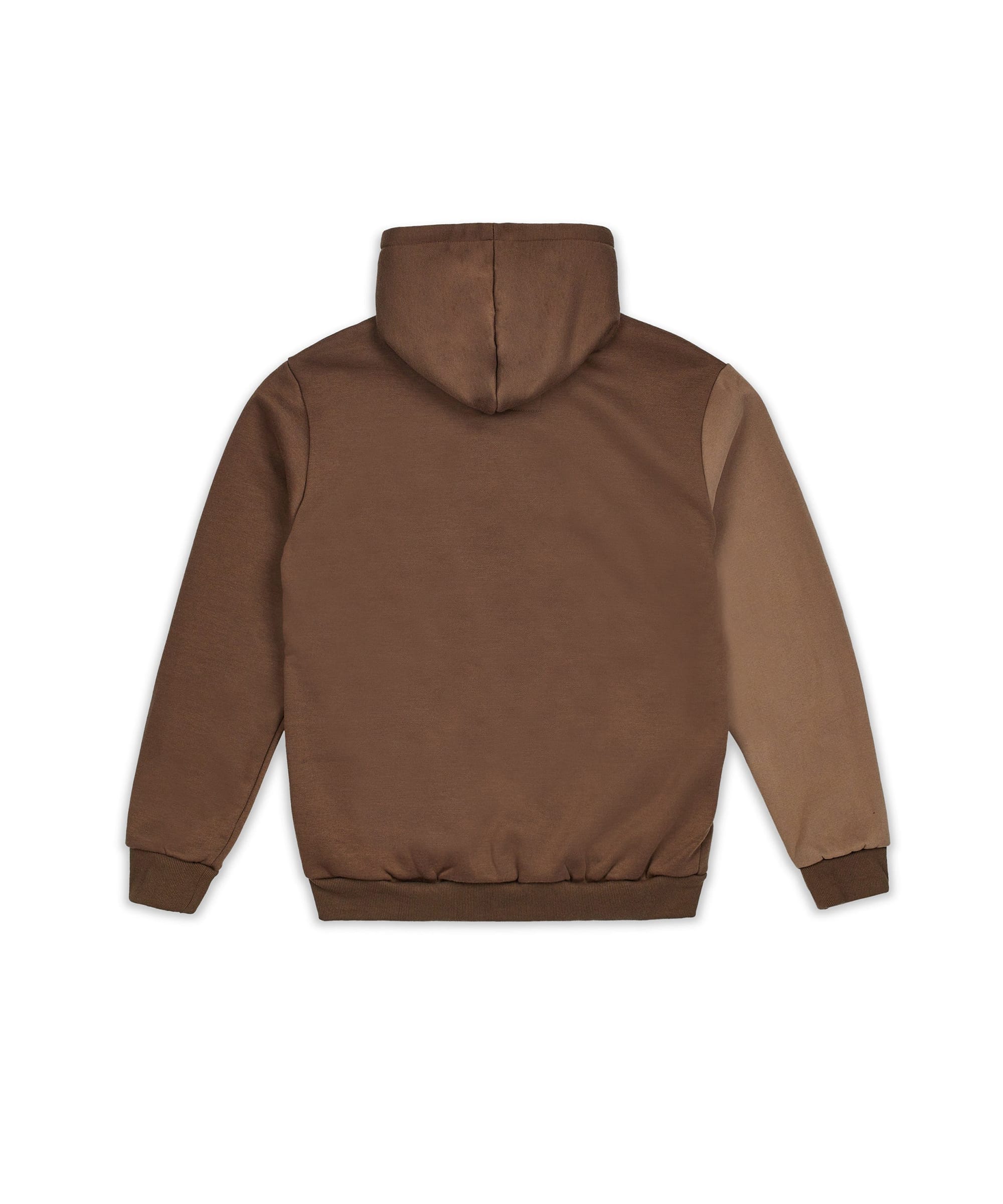 Doberman Embroidered Applique Long Sleeve Hoodie - Brown