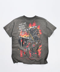 Bridges Burn Washed Tee - Black