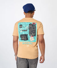 Basquiat Equal Pi Tee - Khaki