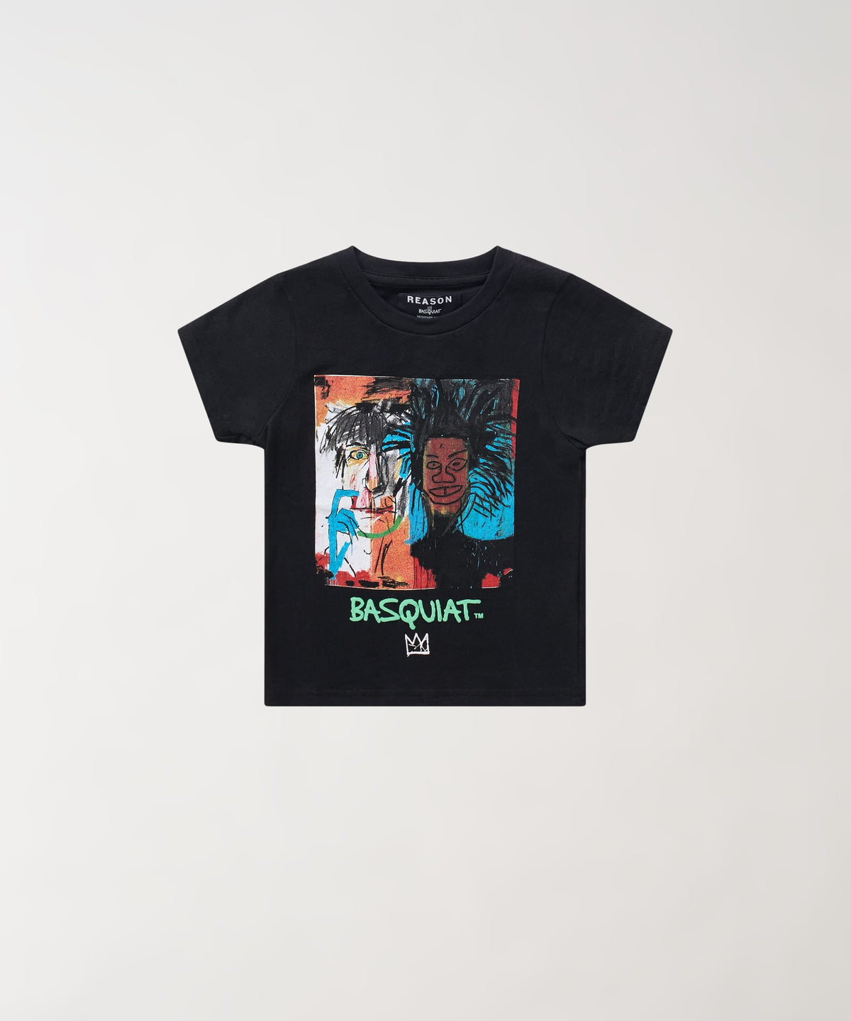 Basquiat Warhol Kid's Graphic Short Sleeve Tee - Black