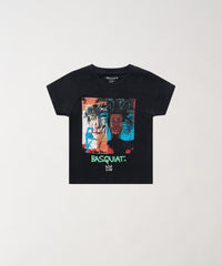 Basquiat Warhol Kid's Graphic Short Sleeve Tee - Black