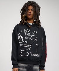 Basquiat Evil Thoughts Hoodie