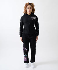 All We Ask Is Trust Applique Jogger - Black