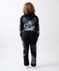 All We Ask Is Trust Applique Jogger - Black