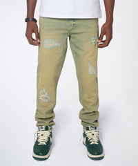 Essential Distressed Skinny Jeans - Vintage Blue