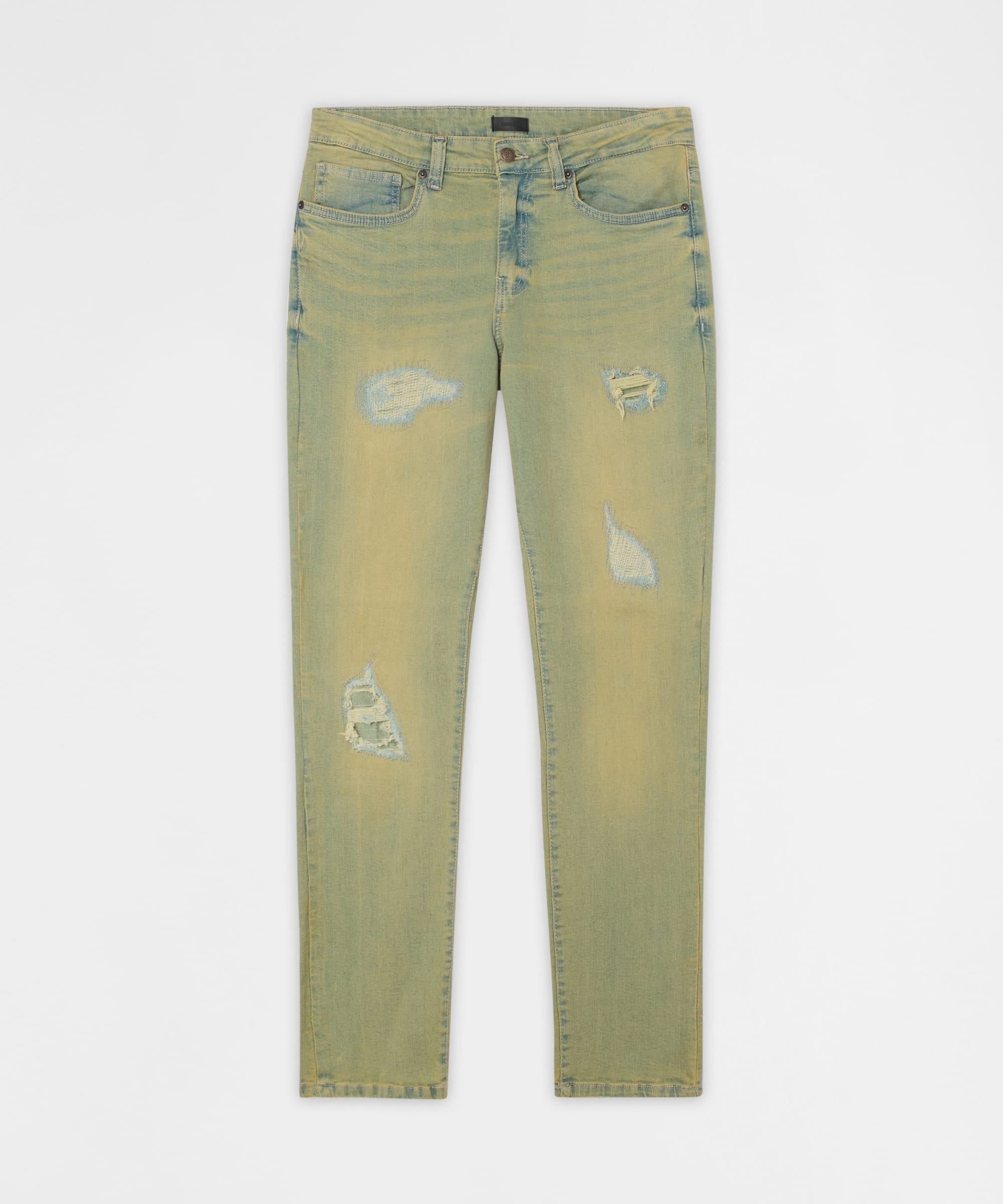 Essential Distressed Skinny Jeans - Vintage Blue