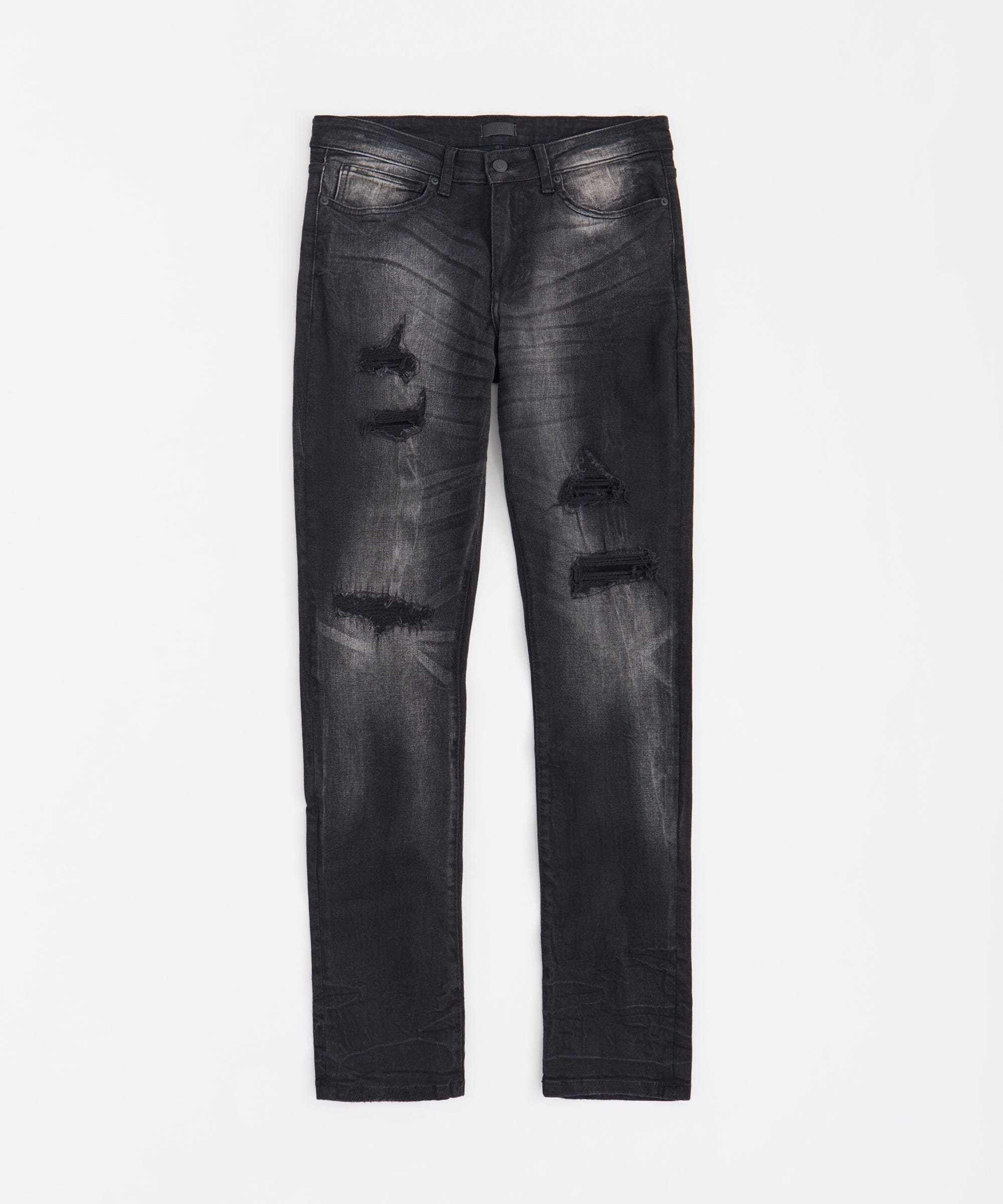 Eclipse Ripped Skinny Jeans - Black
