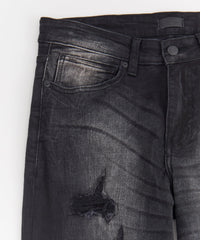 Eclipse Ripped Skinny Jeans - Black