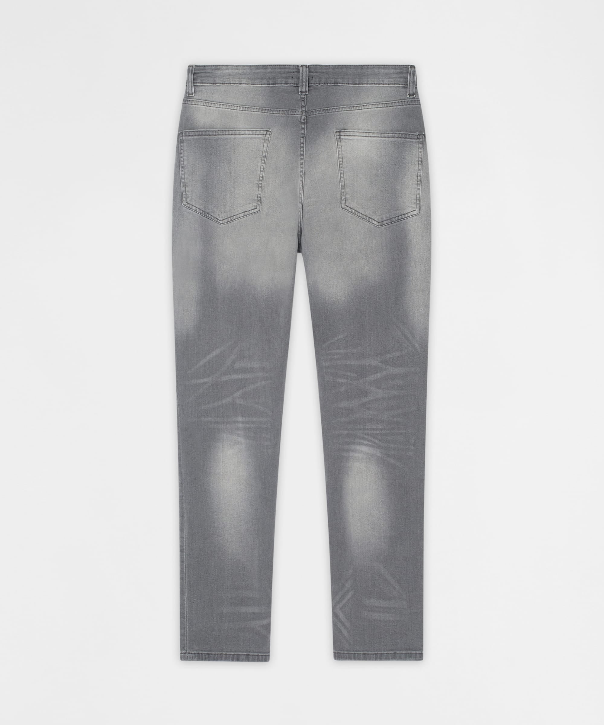 Fade Away Distressed Skinny Jeans - Grey