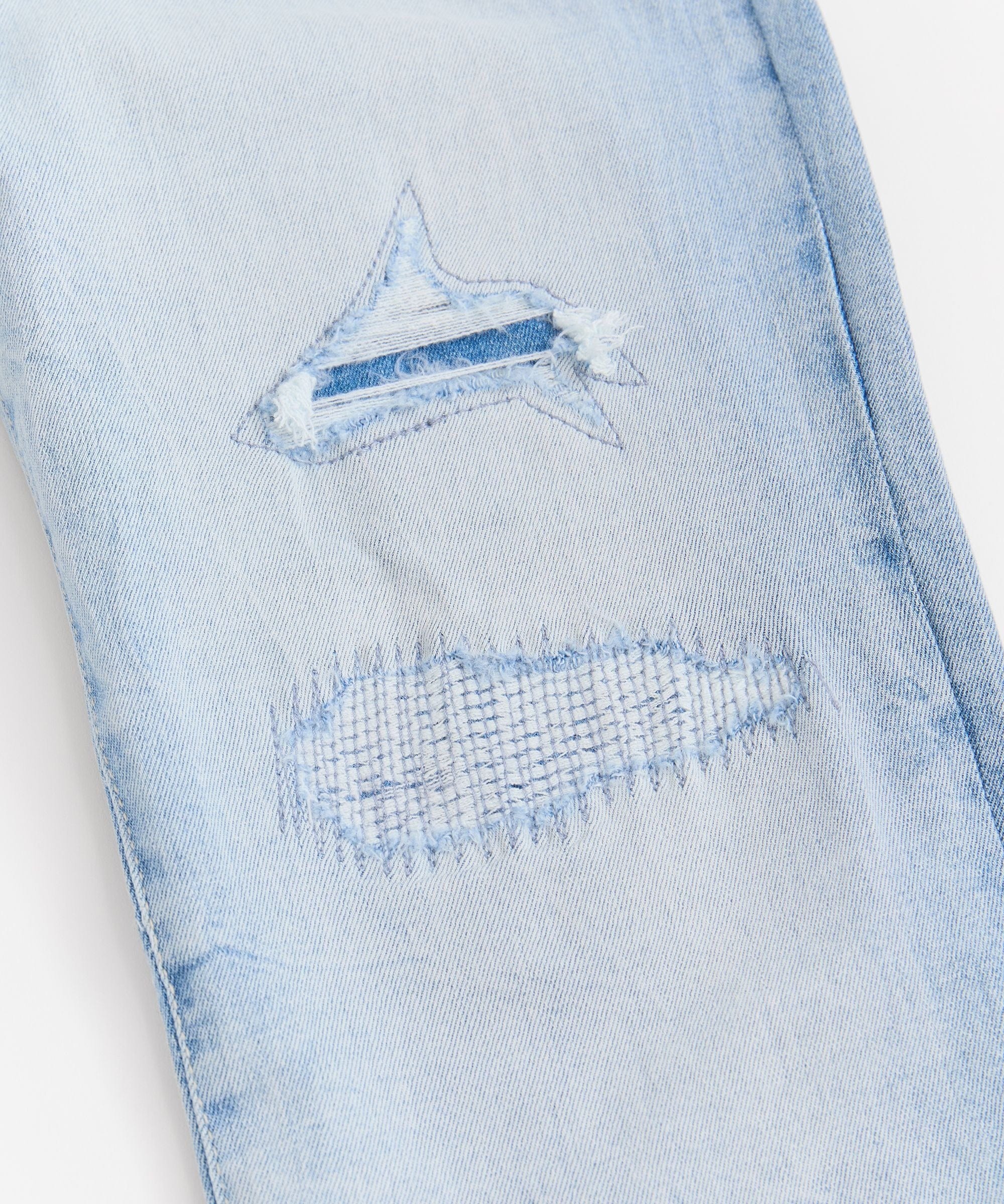 Coastal Ripped Skinny Jeans - Light Blue
