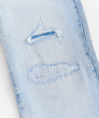 Coastal Ripped Skinny Jeans - Light Blue