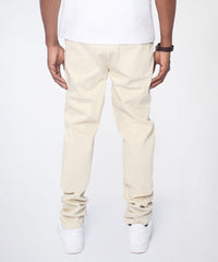 Diamond Dust Rhinestone Skinny Jeans - Cream