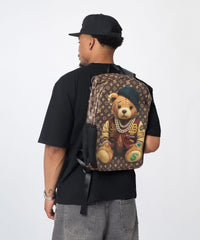 Dripped Teddy Backpack PU - Brown