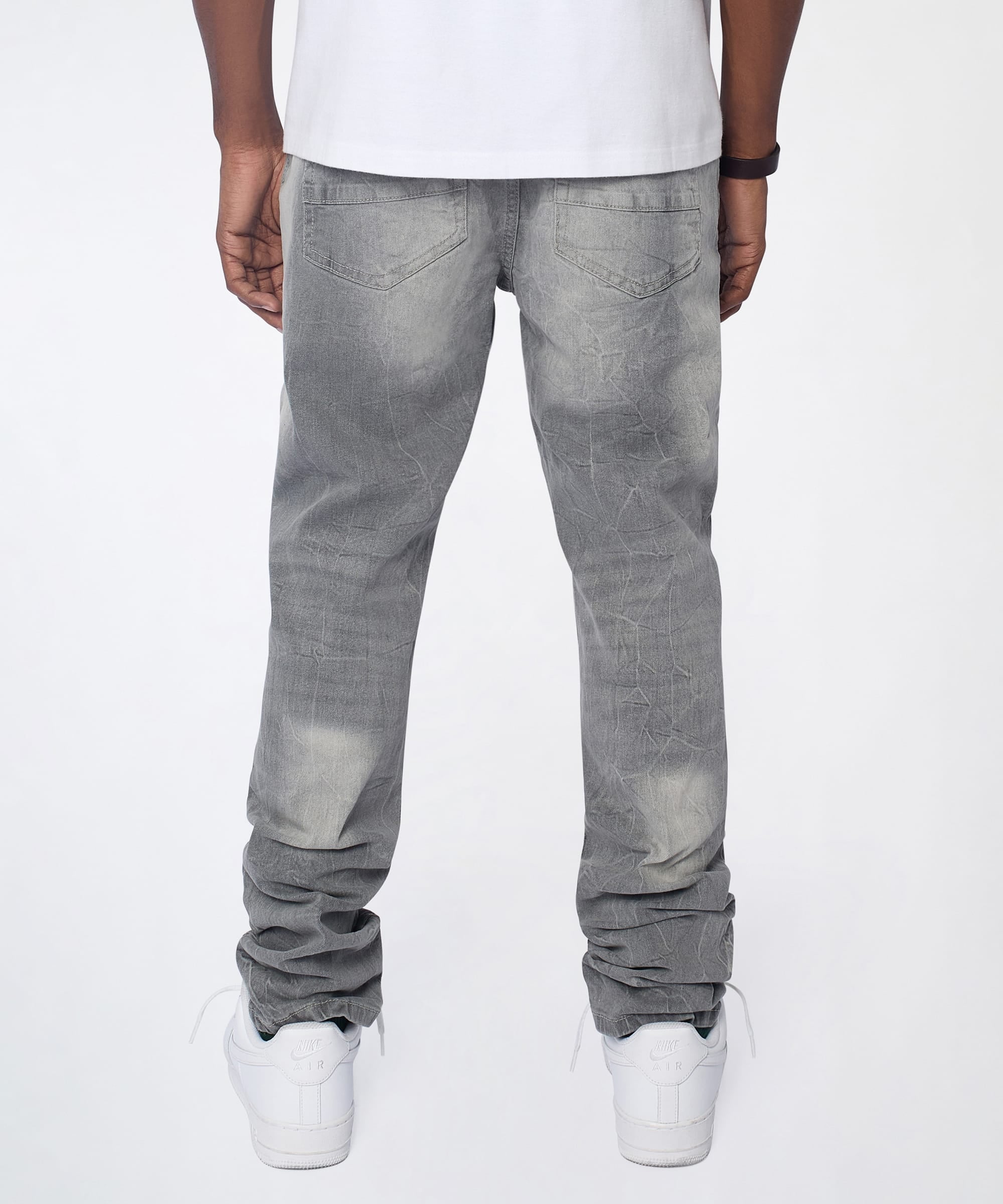 Ashfall Distressed Skinny Jeans - Grey