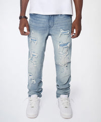 Cloudbreak Distressed Skinny Jeans - Blue