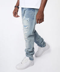 Cloudbreak Distressed Skinny Jeans - Blue