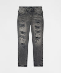 Breakaway Distressed Skinny Jeans - Dark Grey