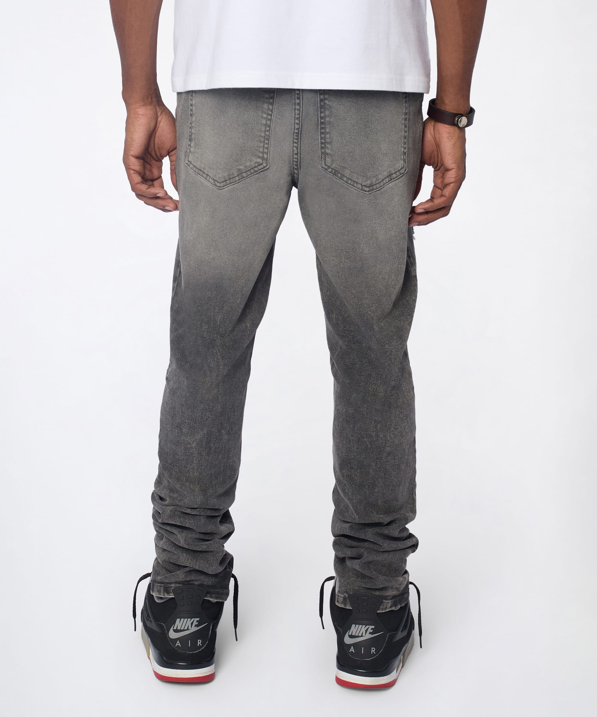 Breakaway Distressed Skinny Jeans - Dark Grey