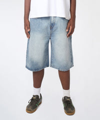 Baggy Denim Short - Light Blue