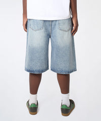 Baggy Denim Short - Light Blue