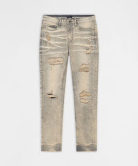 Desert Fade Distressed Skinny Jeans - Grey