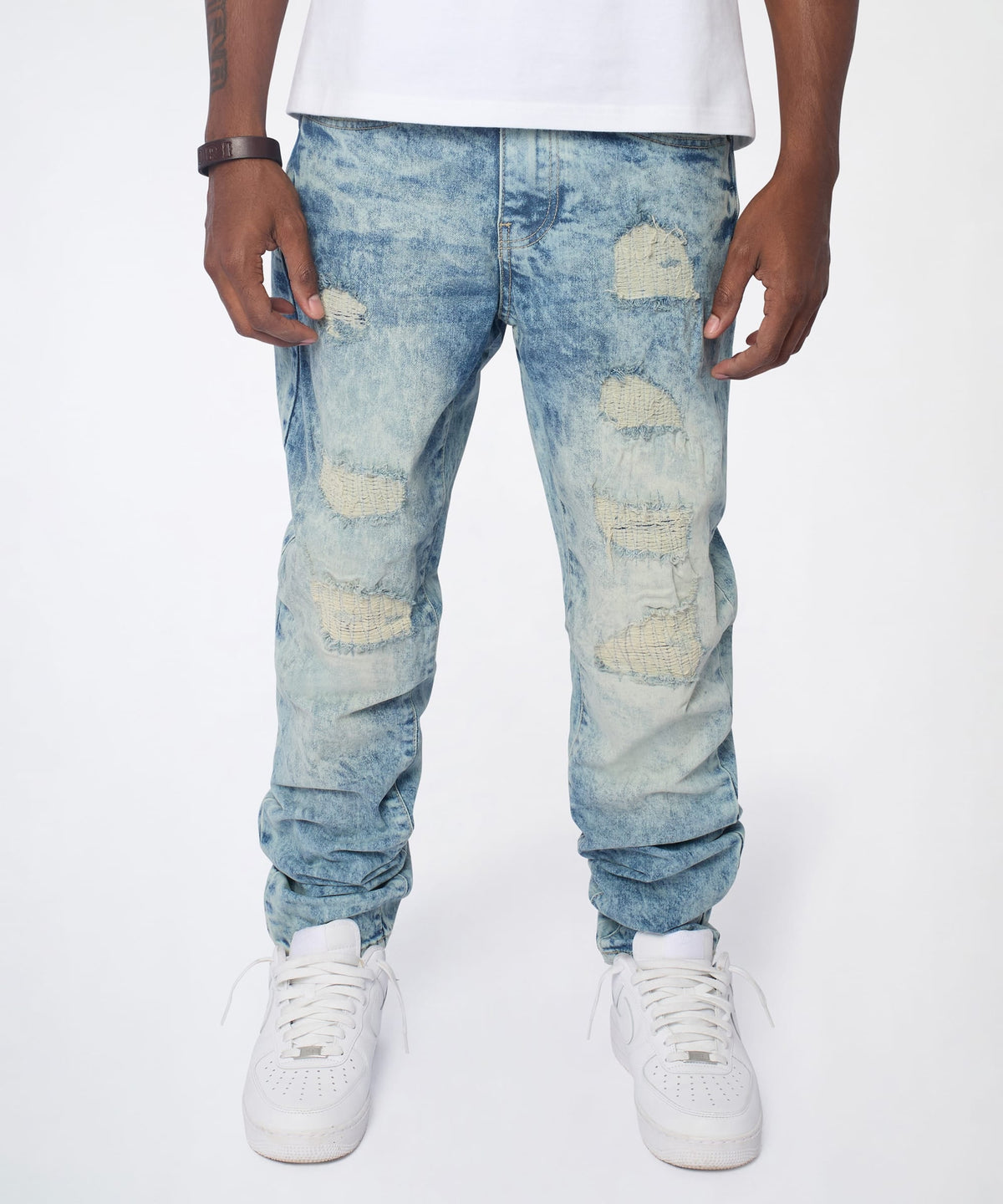 Dawn Distressed Skinny Jeans - Blue