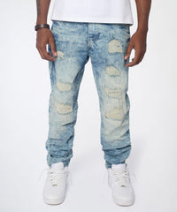 Dawn Distressed Skinny Jeans - Blue