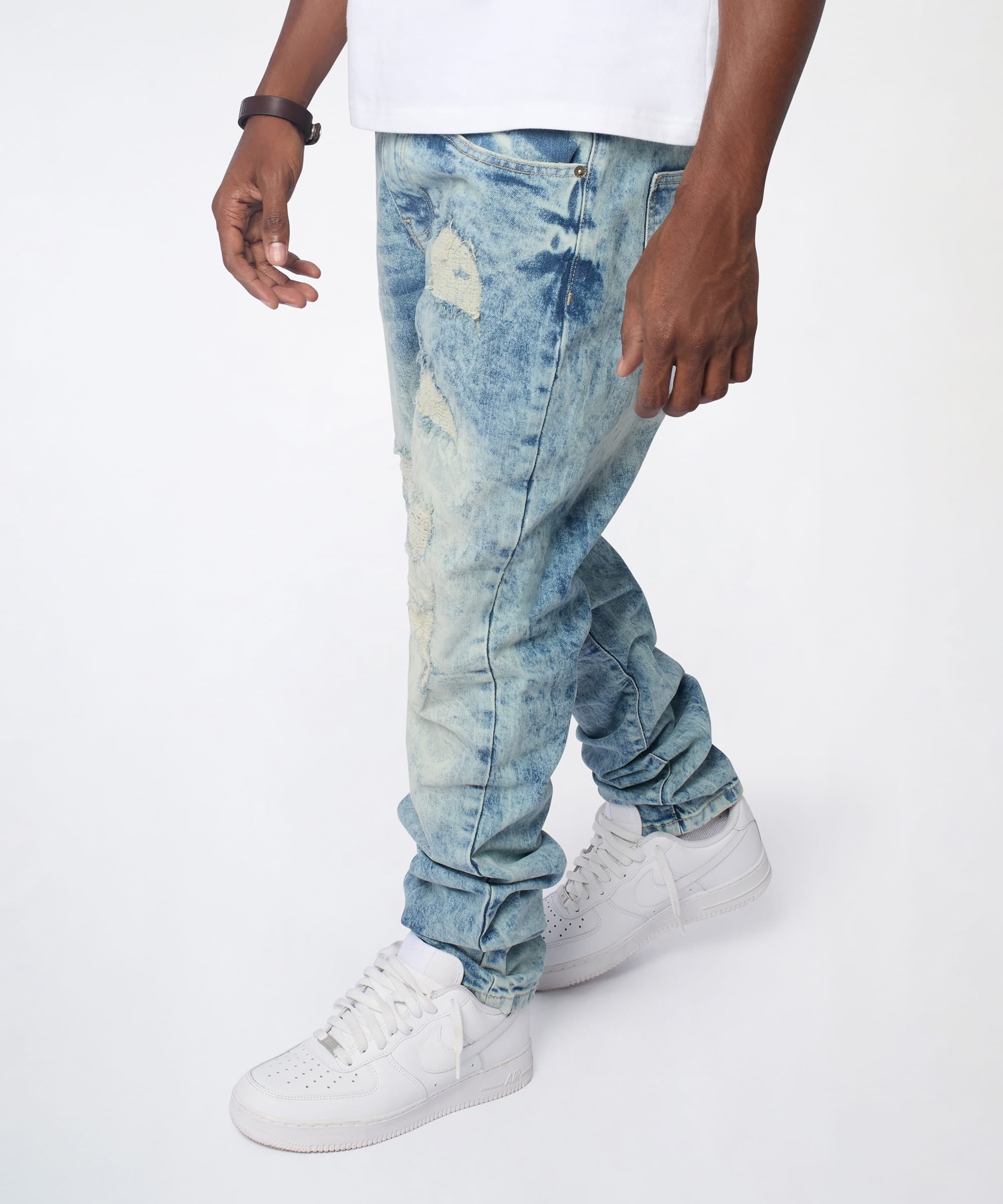 Dawn Distressed Skinny Jeans - Blue