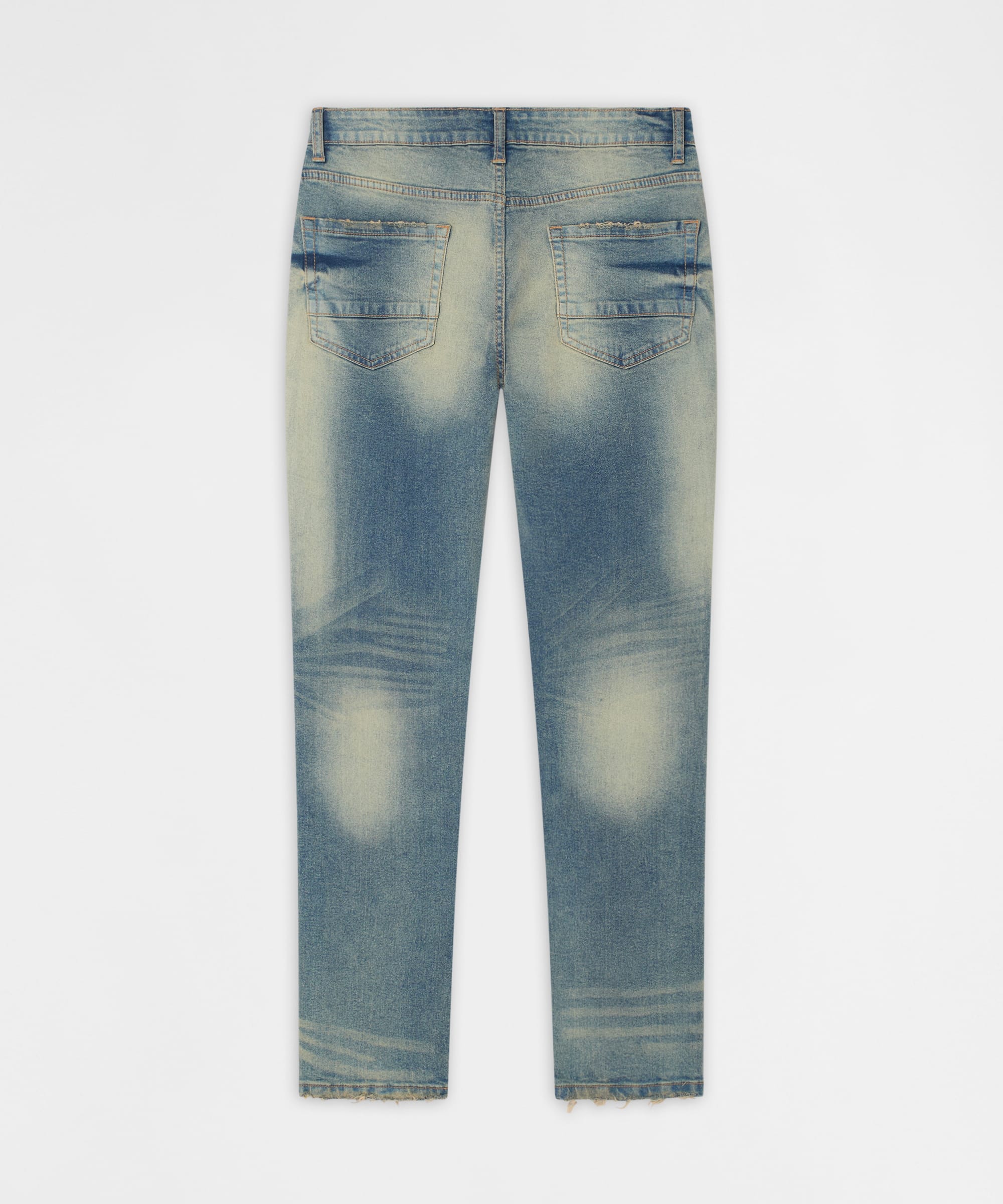 Drifter Distressed Skinny Jeans - Medium Indigo