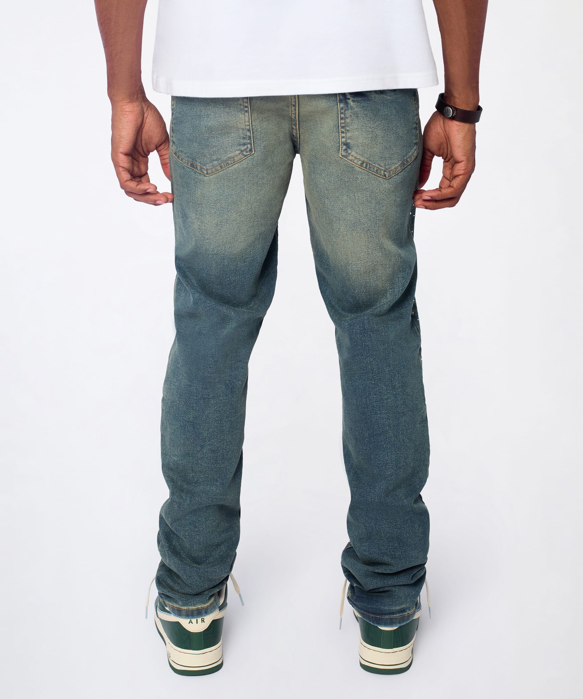 Grinder Distressed Skinny Jeans - Light Indigo