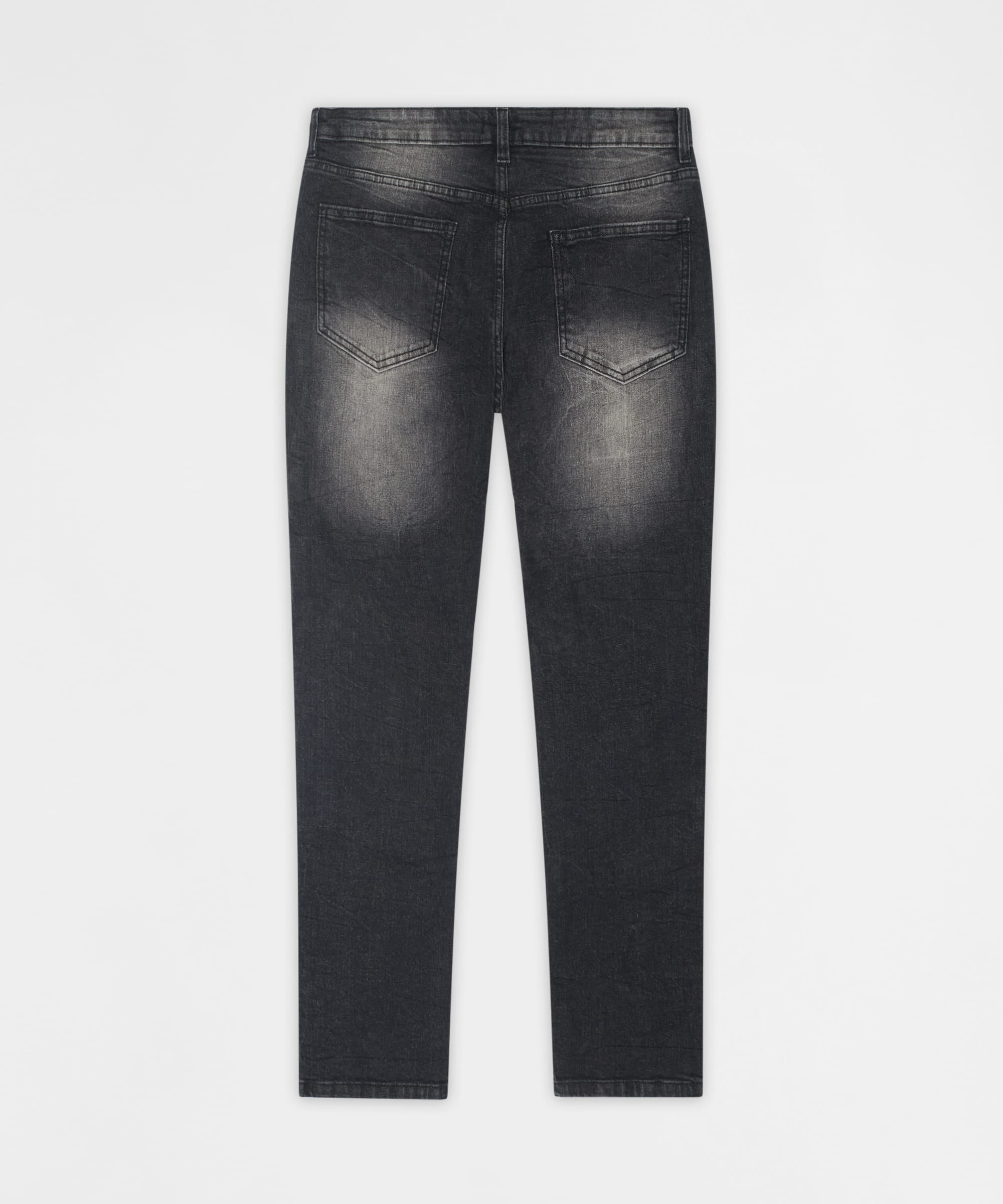 Frosted Distressed Skinny Jeans - Grey