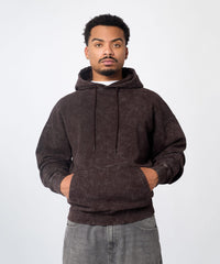 Essential Washed Pullover Hoodie - Brown