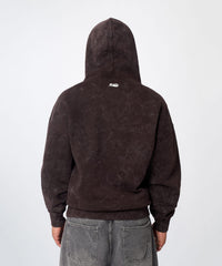 Essential Washed Pullover Hoodie - Brown