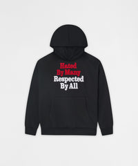 Hated By Many Chenille Hoodie - Black