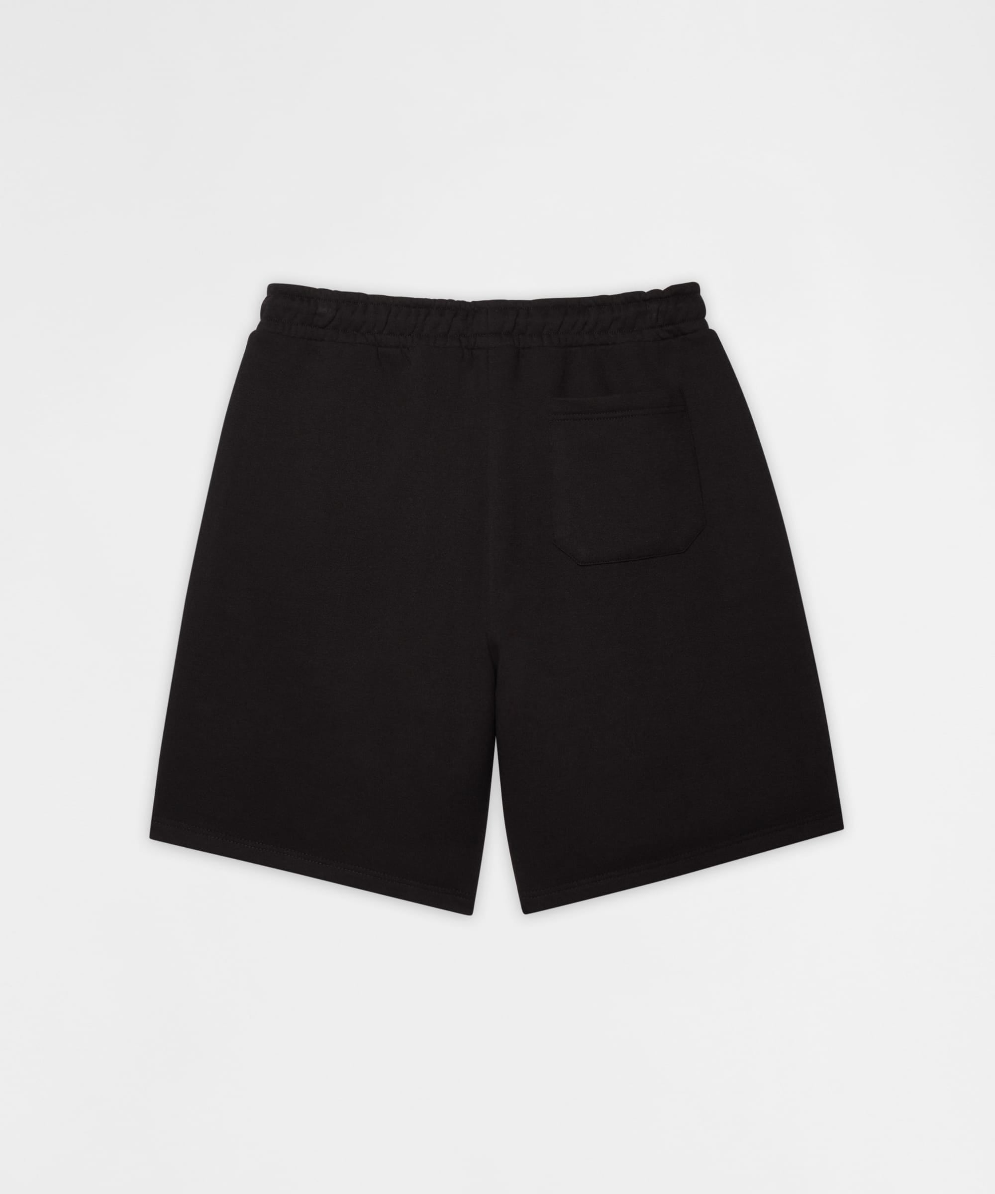 Crosses Embroidered Fleece Short - Black