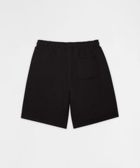 Crosses Embroidered Fleece Short - Black