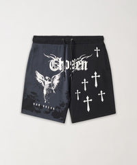 Chosen Angel Metallic Fleece Short - Black