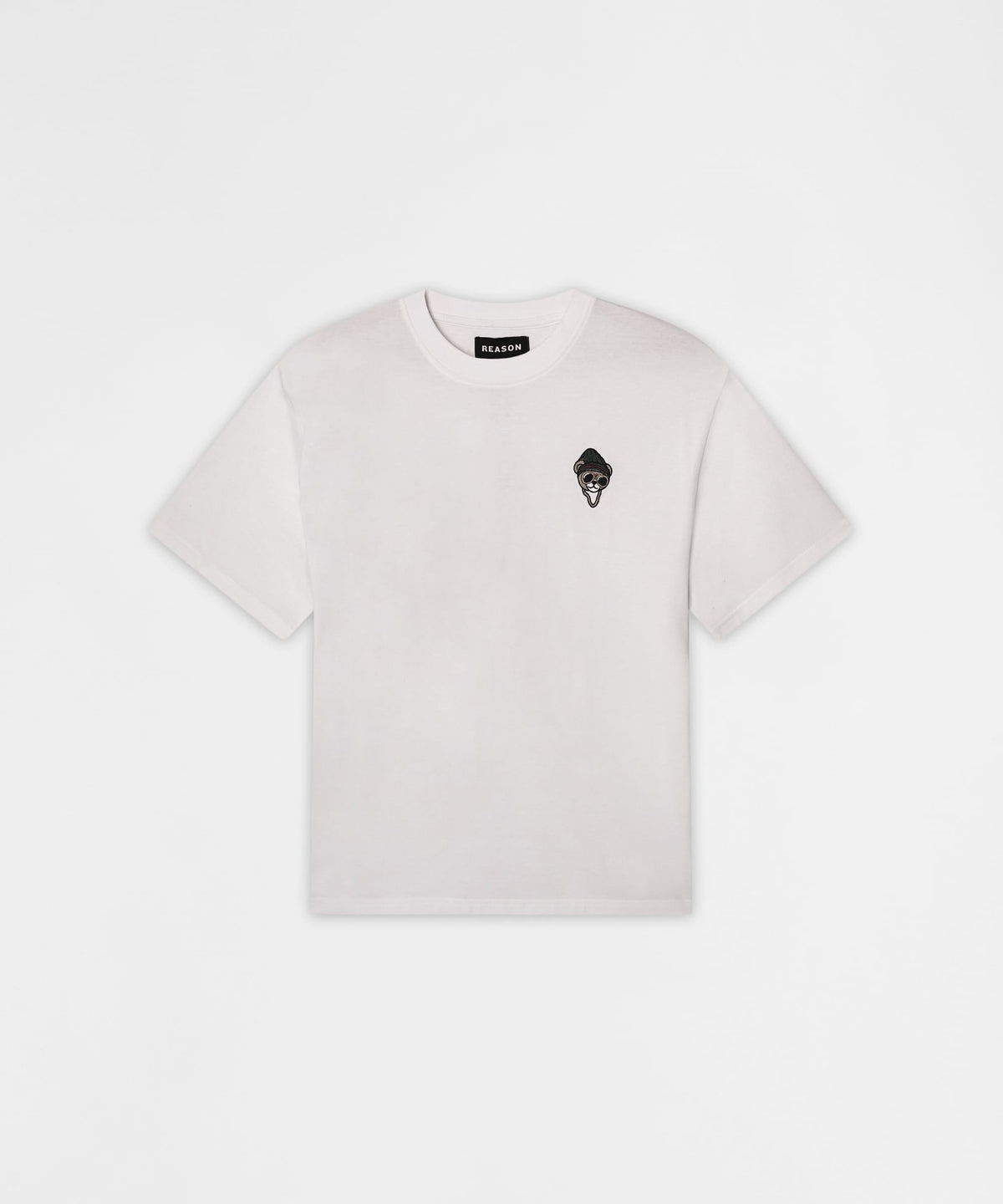 Chest Hit Embroidered Short Sleeve Tee - White