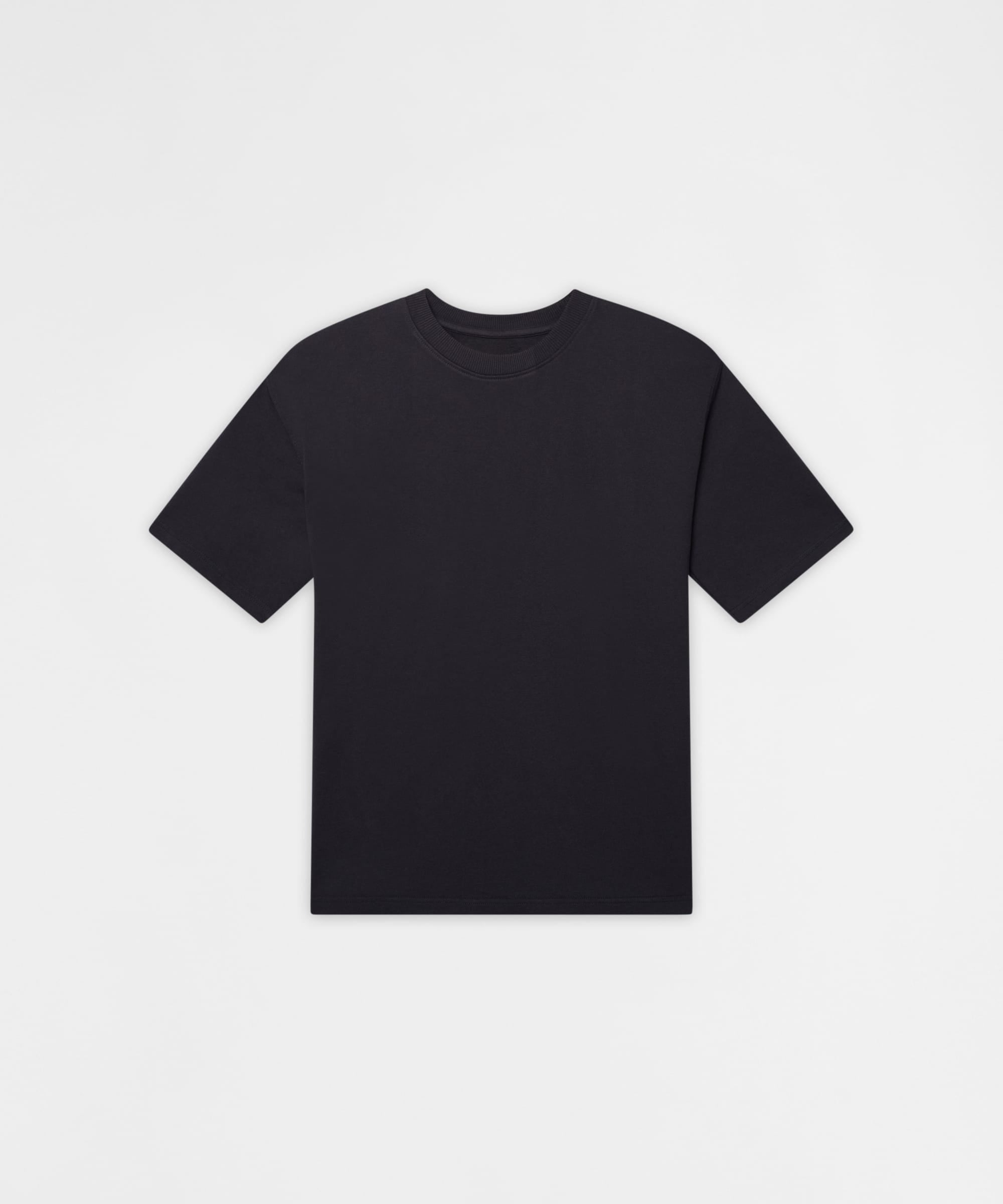 Essential French Terry Short Sleeve Tee - Black