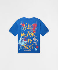 All We Ask Is Trust Graphic Short Sleeve Tee - Blue
