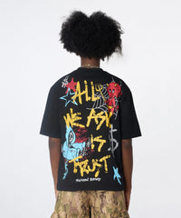 All We Ask Is Trust Graphic Short Sleeve Tee - Black