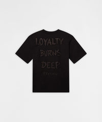 Burns Deep Rhinestone Short Sleeve Tee - Black